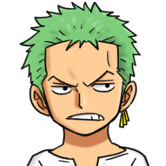 [LINEスタンプ] ONE PIECE ゾロマリモ育成日記