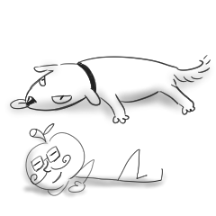 [LINEスタンプ] New Apple さんと動物たち。