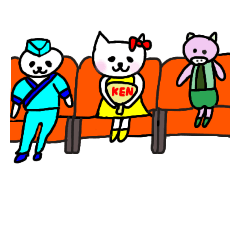 [LINEスタンプ] KEN様を応援するねこのニャステーラちゃん1