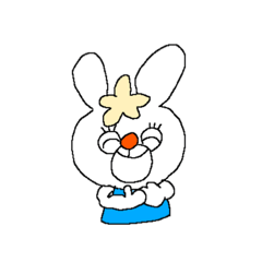 [LINEスタンプ] はっぴーうさちゃん