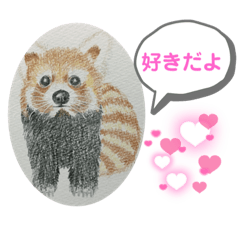 [LINEスタンプ] あらいぐまの絵