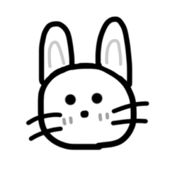 [LINEスタンプ] 情緒不安定のうさぎ