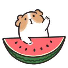 [LINEスタンプ] ゆるモルスタンプ・夏野菜増量ver.