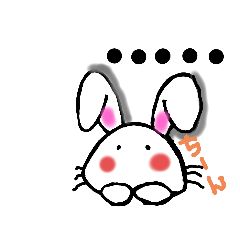 [LINEスタンプ] 人面ウサギのうさの日常