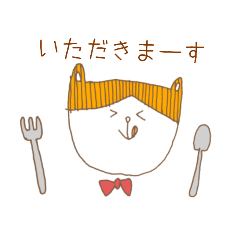 [LINEスタンプ] ハチワレ猫ちゃん(時々擬人化☆)