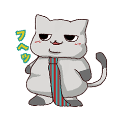 [LINEスタンプ] ぽふねこ