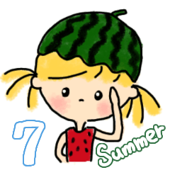 [LINEスタンプ] ちぴちゃん 7 >>Summer！！<<