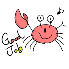 [LINEスタンプ] ゆかいなカニしゃん。