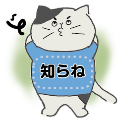 [LINEスタンプ] ハチワレねこと友だちメッセージスタンプ