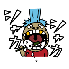 [LINEスタンプ] あかつん-クセのある日常_1