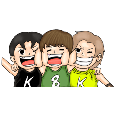 [LINEスタンプ] ONE PIECE × KK8