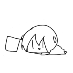 [LINEスタンプ] おんなのこのへんな動くスタンプの画像（メイン）