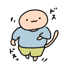 [LINEスタンプ] 耳なしネコちゃん