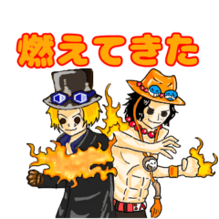 [LINEスタンプ] ONE PIECE 悪魔の実の能力者の一言スタンプ