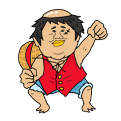 [LINEスタンプ] ONE PIECE カッパおじさん