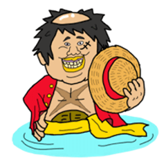 [LINEスタンプ] ONE PIECE カッパおじさん3