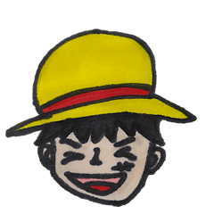 [LINEスタンプ] ONE PIECE-麦わら帽子かぶってみたよ-