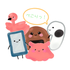[LINEスタンプ] おせんべいの愉快な仲間たち