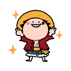 [LINEスタンプ] 日常ちょこっとONE PIECE