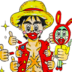 [LINEスタンプ] ONE PIECE x ブッチュー