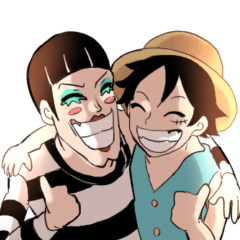 [LINEスタンプ] わりと使いやすいONE PIECEスタンプ