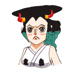 [LINEスタンプ] ONE PIECE ヤマト喜怒哀楽スタンプ