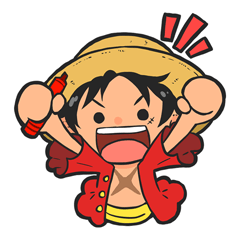 [LINEスタンプ] ONE PIECE 一味の手書きコメント風スタンプ