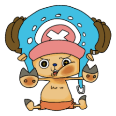 [LINEスタンプ] ONE PIECE ★毎日使えるチョッパー時々敬語