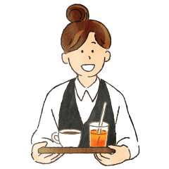 [LINEスタンプ] 喫茶ここからスタンプ①