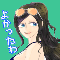 [LINEスタンプ] ONE PIECE ほとんどロビンちゃんスタンプ
