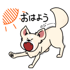 [LINEスタンプ] チワワ(クリーム)1