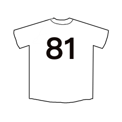 [LINEスタンプ] ユニフォームの背番号シリーズ 81-99