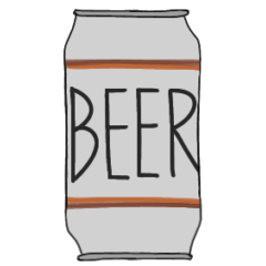 [LINEスタンプ] ビールの空き缶