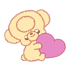 [LINEスタンプ] トイプードル☆こつぶちゃん