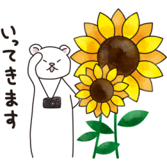 [LINEスタンプ] 夏を楽しむ いたちスタンプ