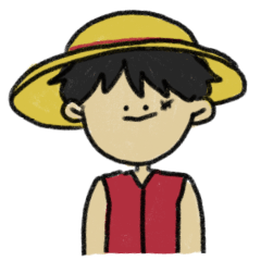 [LINEスタンプ] ONE PIECE まる