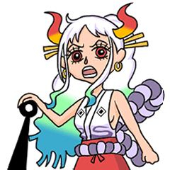 [LINEスタンプ] ONE PIECE ヤマトとガゼルマン