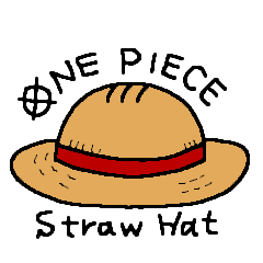 [LINEスタンプ] ONE PIECE 麦わら帽子