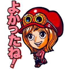 [LINEスタンプ] ONE PIECE けんちゃんのスタンプ③ GIRLS編