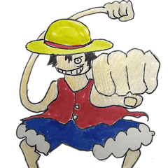 [LINEスタンプ] ONE PIECEスタンプ(*￣▽︎￣*)/