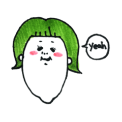 [LINEスタンプ] かおながこさんスタンプ1