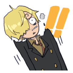 [LINEスタンプ] ONE PIECE ゆるゆるサンジくん