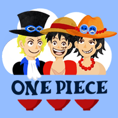 [LINEスタンプ] ONE PIECE STAMP by Amika ＆ Akibuto