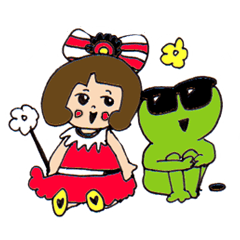 [LINEスタンプ] サングラス蛙TOPPY＆仲間たちの会話第17弾