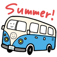[LINEスタンプ] ゆるにこ夏スタンプ