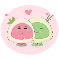 [LINEスタンプ] もっちゃのこいびと