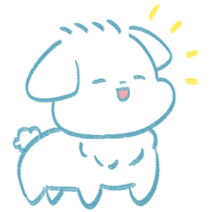 [LINEスタンプ] 【日常】ふわふわしてる犬