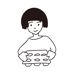 [LINEスタンプ] 黒髪のマヤの日常の画像（メイン）