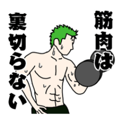 [LINEスタンプ] ONE PIECE 筋トレスタンプ