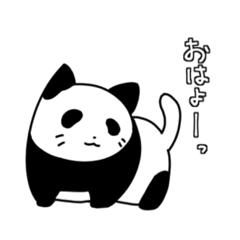 [LINEスタンプ] ネコパンダくん